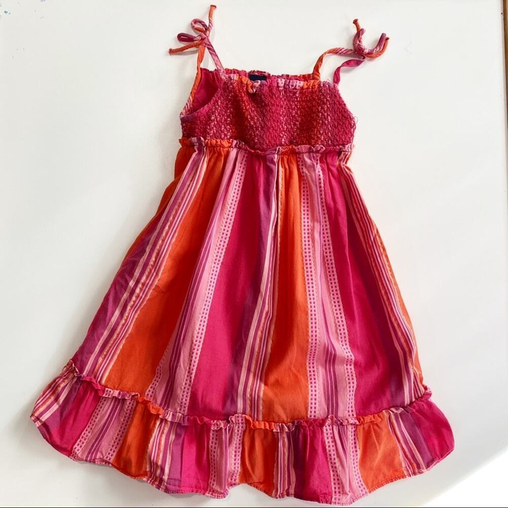 Baby Gap Sun dress Sz 12-18 m Smocked Dress Summer Sun Dress Pink - Picture 7 of 8